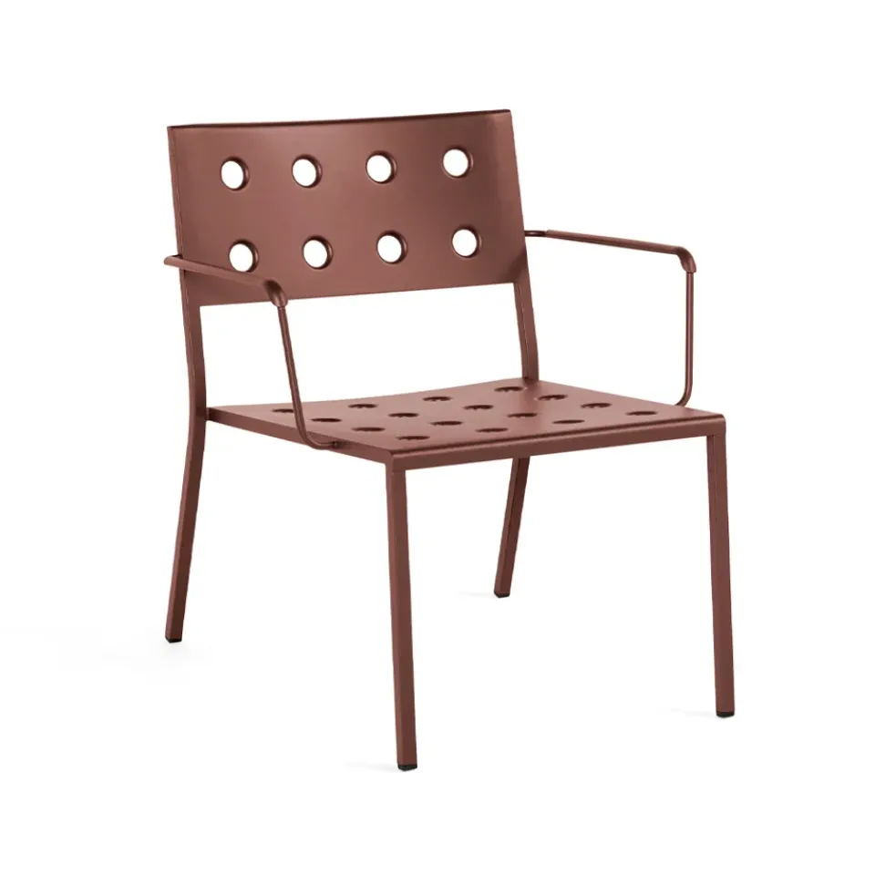 HAY Outdoor Lounge Furniture*Balcony lounge armchair, Iron Red