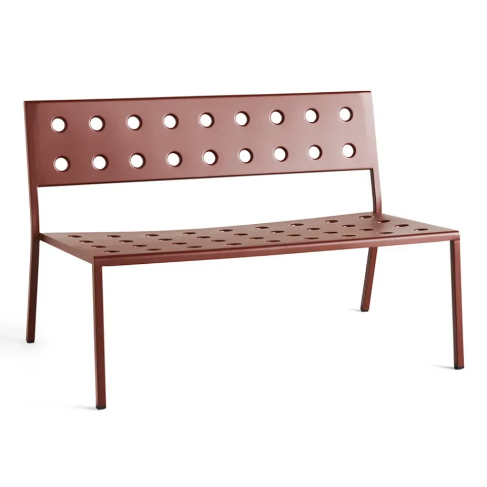 HAY Outdoor Lounge Furniture|Garden Sofas & Garden Benches*Balcony Lounge bench 113.5x69 cm, Iron Red