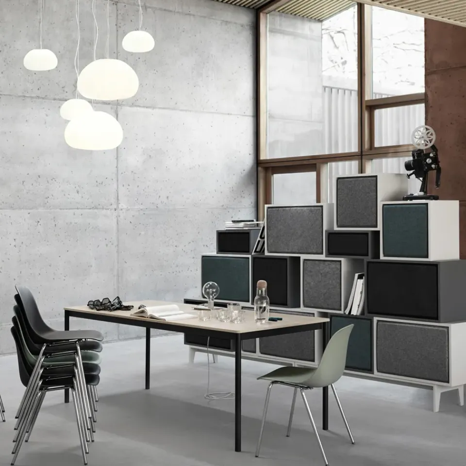 Muuto Dining Tables*Base dining table, . plywood edge. 140x80cm Black