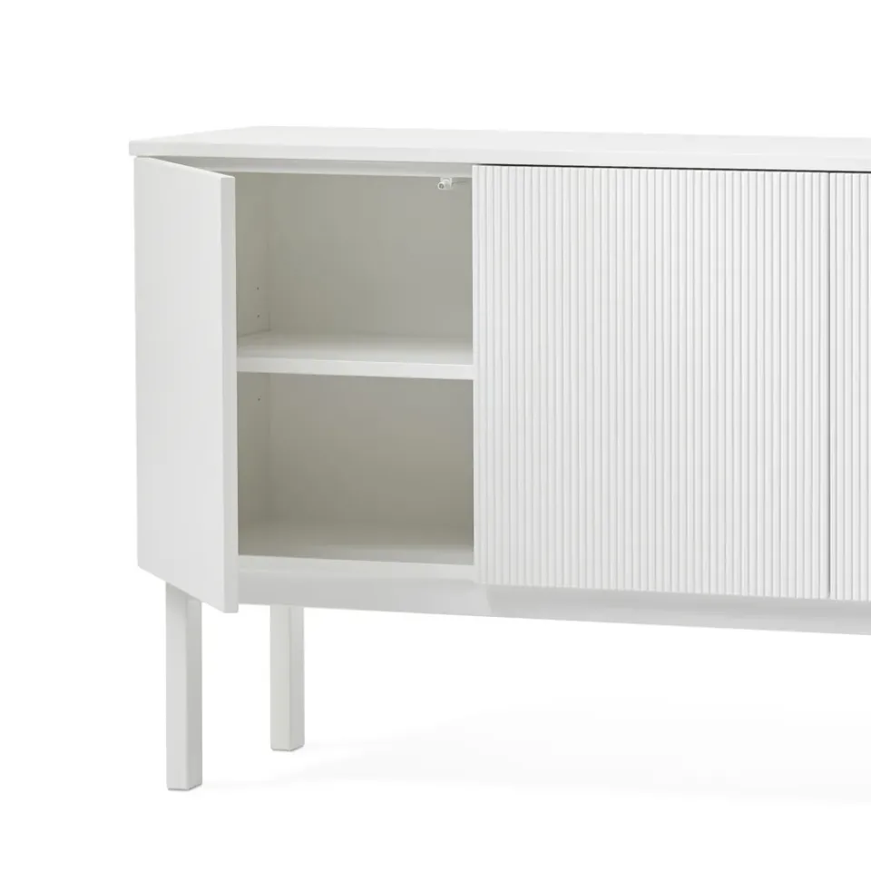 A2 T.V & Media Units|Dressers & Sideboards*Beam side table, lacquer, base, tabletop in carrara marble White
