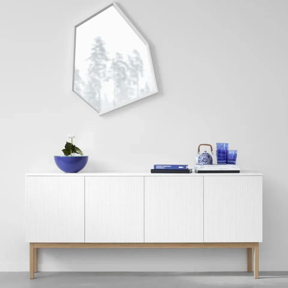 A2 T.V & Media Units|Dressers & Sideboards*Beam side table, lacquer, base, tabletop in carrara marble White