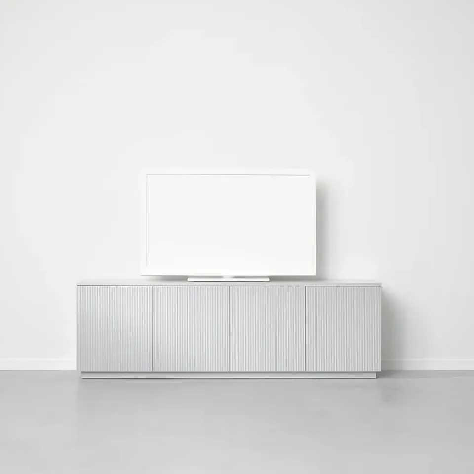 A2 T.V & Media Units|Dressers & Sideboards*Beam side table, lacquer, base, tabletop in carrara marble White