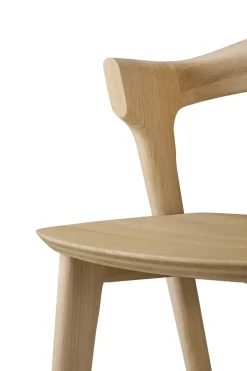 Ethnicraft Bar Stools*Beech bar stool, Lacquered oak, 75 cm Beige
