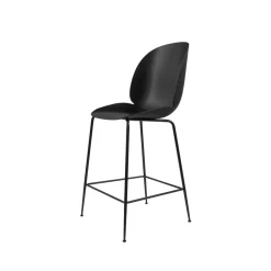 GUBI Bar Stools*Beetle barstool low, , steel legs Black