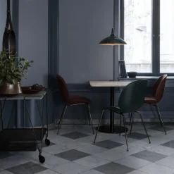 GUBI Chairs*Beetle chair, New , black steel legs Beige