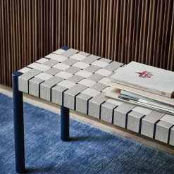 &Tradition Benches*Betty TK5 bench, . flätad linnebandsseat Black