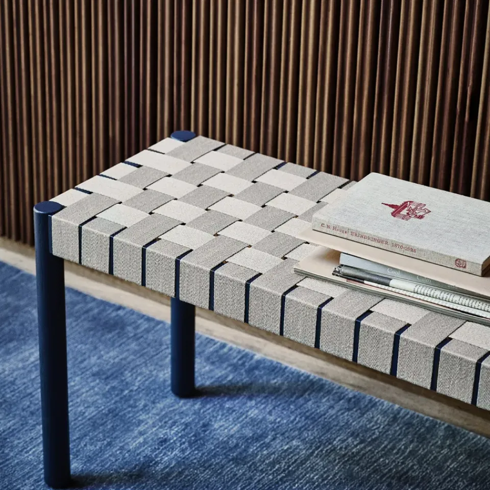 &Tradition Benches*Betty TK5 bench, . flätad linnebandsseat Black