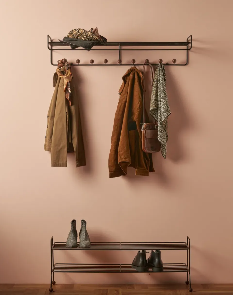 Maze Hat Rack & Hat Shelves*Bill Hat rack L hat rack, Black-dark-brown BlackBrown