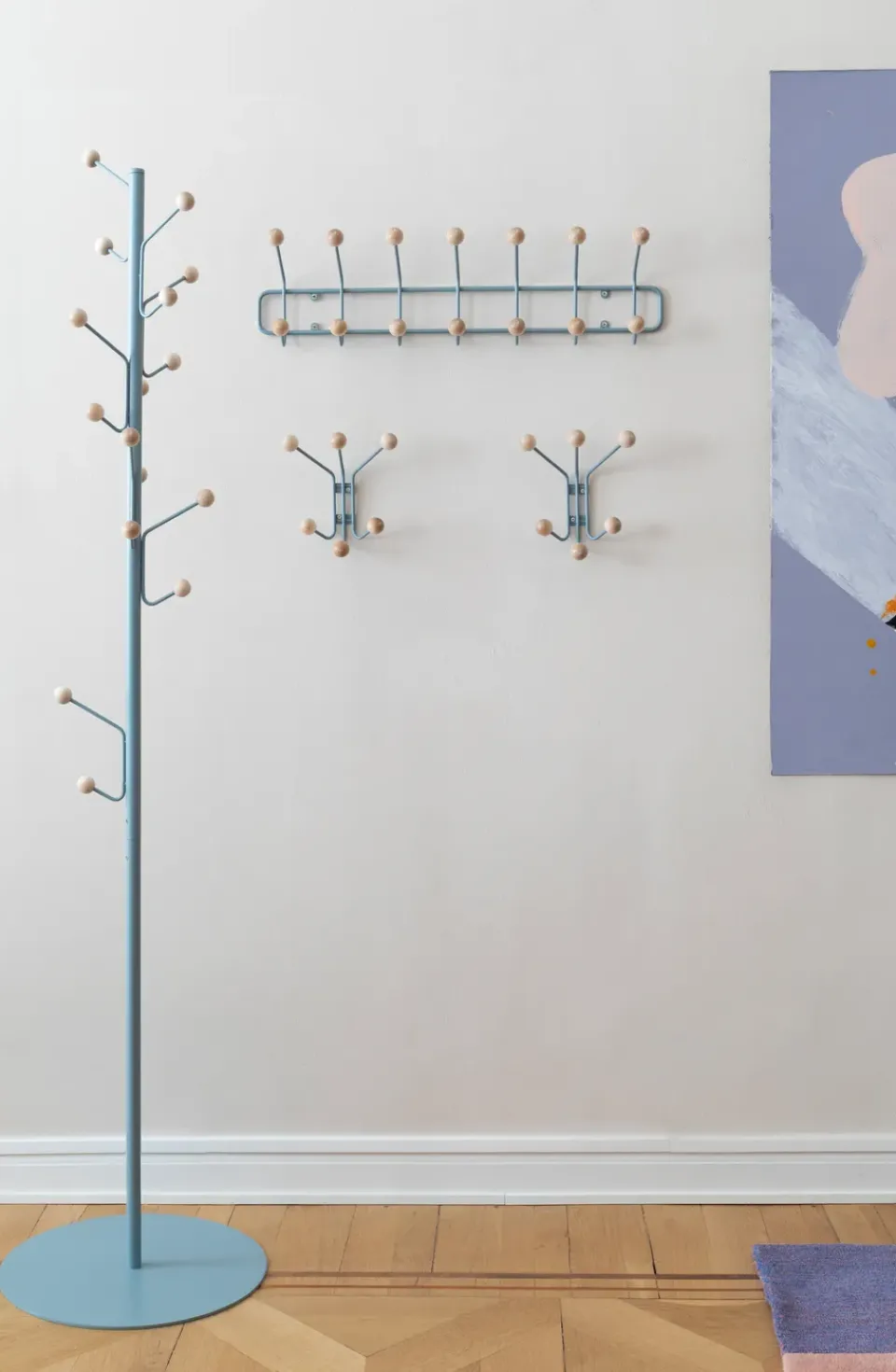 Maze Clothes Racks, Coat Stands & Hangers*Bill Horizontal S, Pigeon Blue