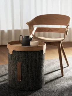 Design House Stockholm Stools*Björk stool high, dark grey Transparent