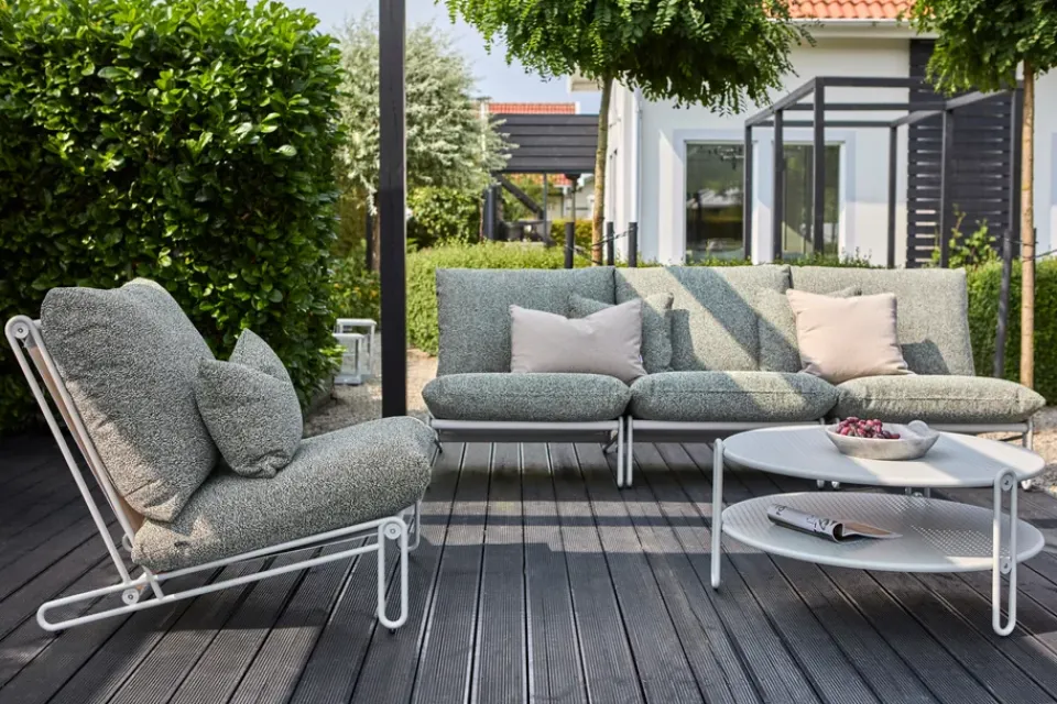 Brafab Outdoor Lounge Furniture*Blixt lounge chair, Black-clay Beige