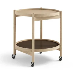 Brdr. Krüger Side Tables*Bølling Tray Table model 50, Earth, untreated oak stand Beige