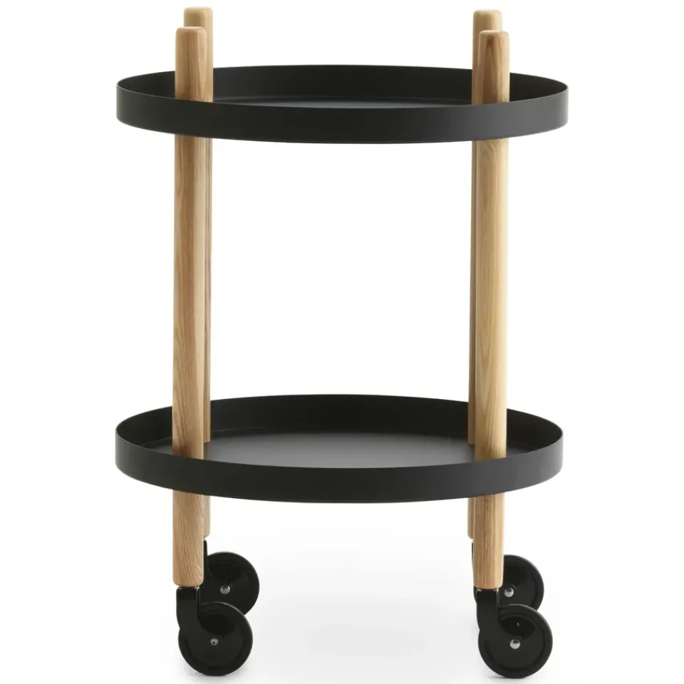 Normann Copenhagen Serving Trolleys*Block table Ø45 cm, Black