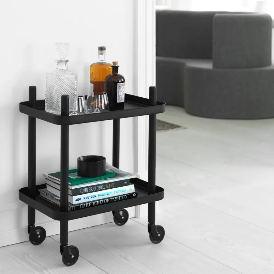 Normann Copenhagen Serving Trolleys*Block table, - Black