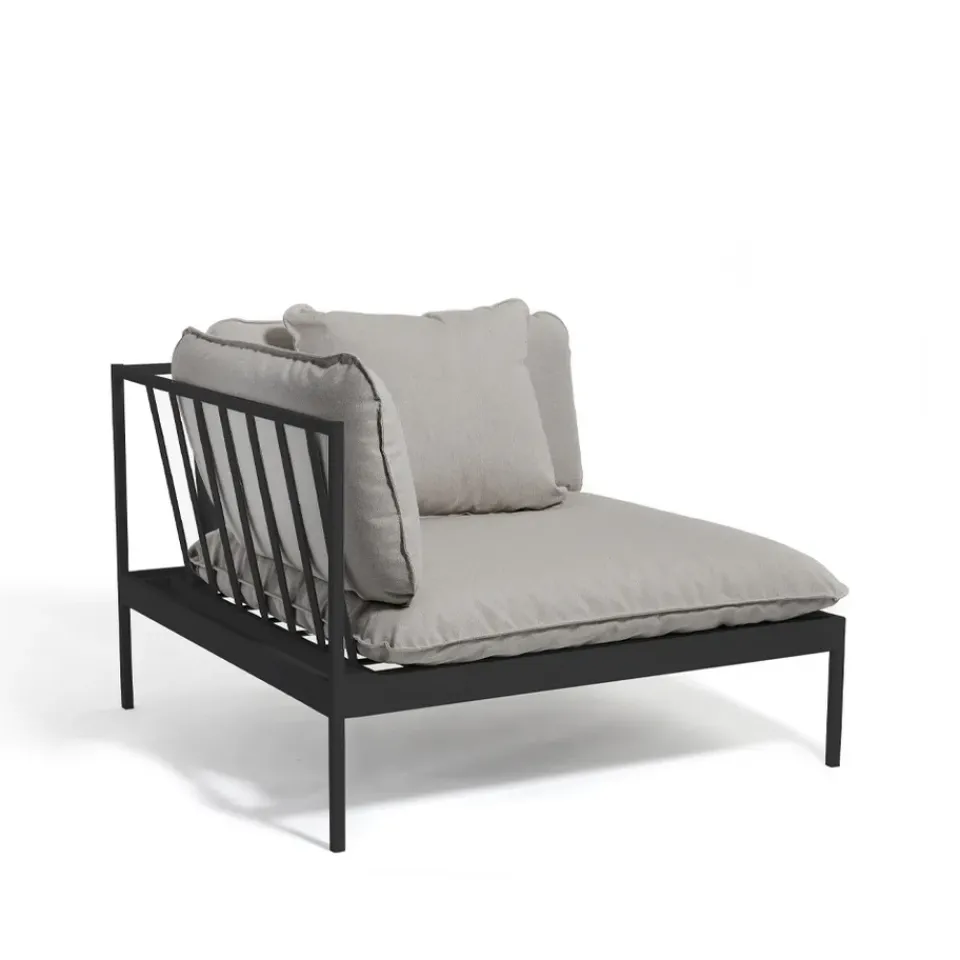 Skargaarden Garden Sofas & Garden Benches|Outdoor Lounge Furniture*Bönan modular sofa, Fiord 551 , corner, d. grey aluminium frame Beige