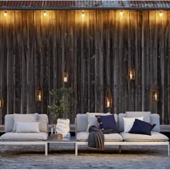 Skargaarden Garden Sofas & Garden Benches|Outdoor Lounge Furniture*Bönan modular sofa, Sunbrella Sling light , 1-seat, l. aluminium frame Grey