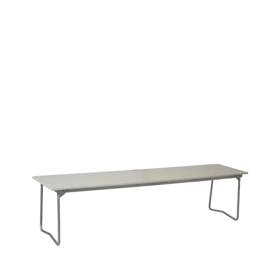 Grythyttan Stålmöbler Garden Sofas & Garden Benches*Bänk 9 bench, Oak lacquer-170 cm-hot-dip galvanized stand White