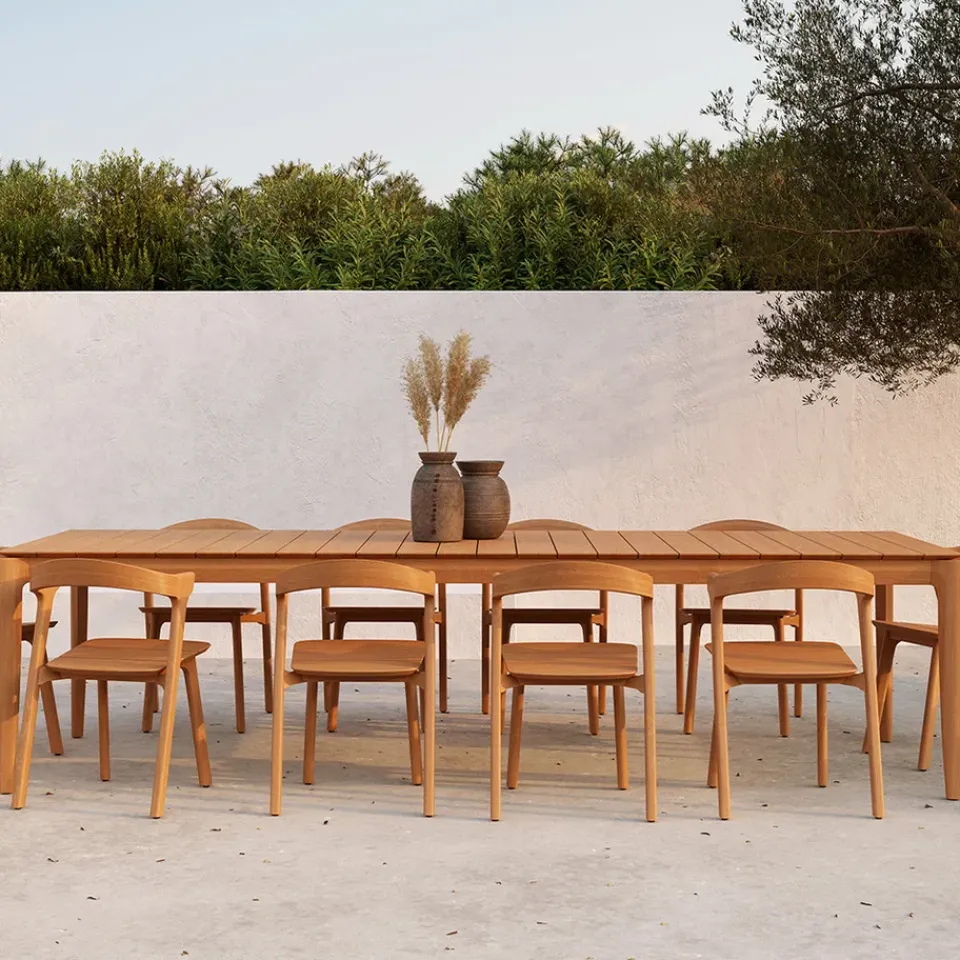 Ethnicraft Table For Outdoor Use*Bok outdoor dining table teak, 162x80 Brown