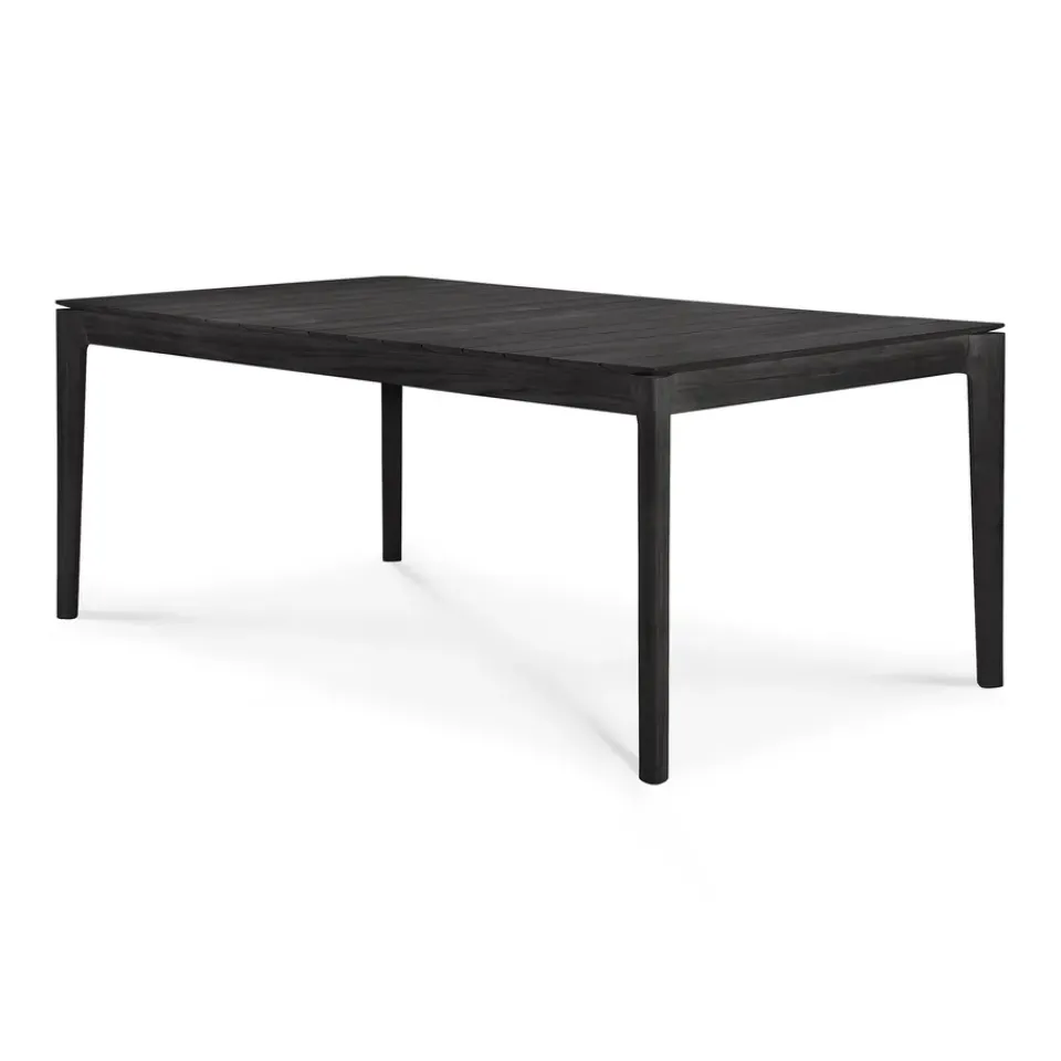 Ethnicraft Table For Outdoor Use*Bok outdoor dining table stained teak, 200x100 cm Black