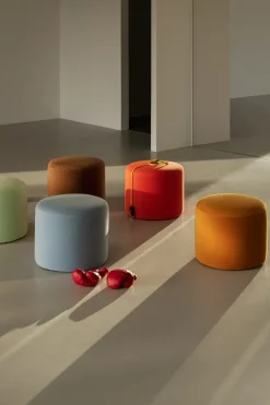 Hem Sitting Poufs*Bon pouf Ø50x41 cm, Peacock Green