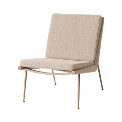 &Tradition Armchairs & Footstools*Boomerang HM1 armchair, Fabric karakorum 003 , white-oiled oak legs Beige
