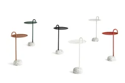 HAY Side Tables*Bowler side table, Tile -granite Red
