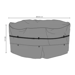 Brafab Garden Details & Accessories*furniture cover dining group, 200x80 cm Black