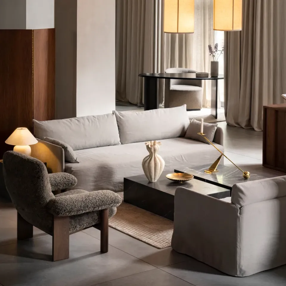 Audo Copenhagen Armchairs & Footstools*Brasilia armchair, Oiled oak-Moss 011 Grey