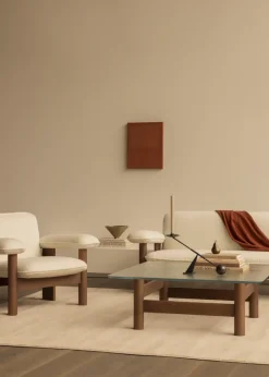 Audo Copenhagen Sofas*Brasilia sofa 2-seats, Dark oak-Baru 0450 Gold-coloured