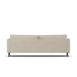 1898 Sofas*Bredhult sofa, Bern 0341-black steel, 3-seater Beige