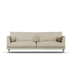 1898 Sofas*Bredhult sofa, Bern 0341-white-oiled oak, 3-seater Beige