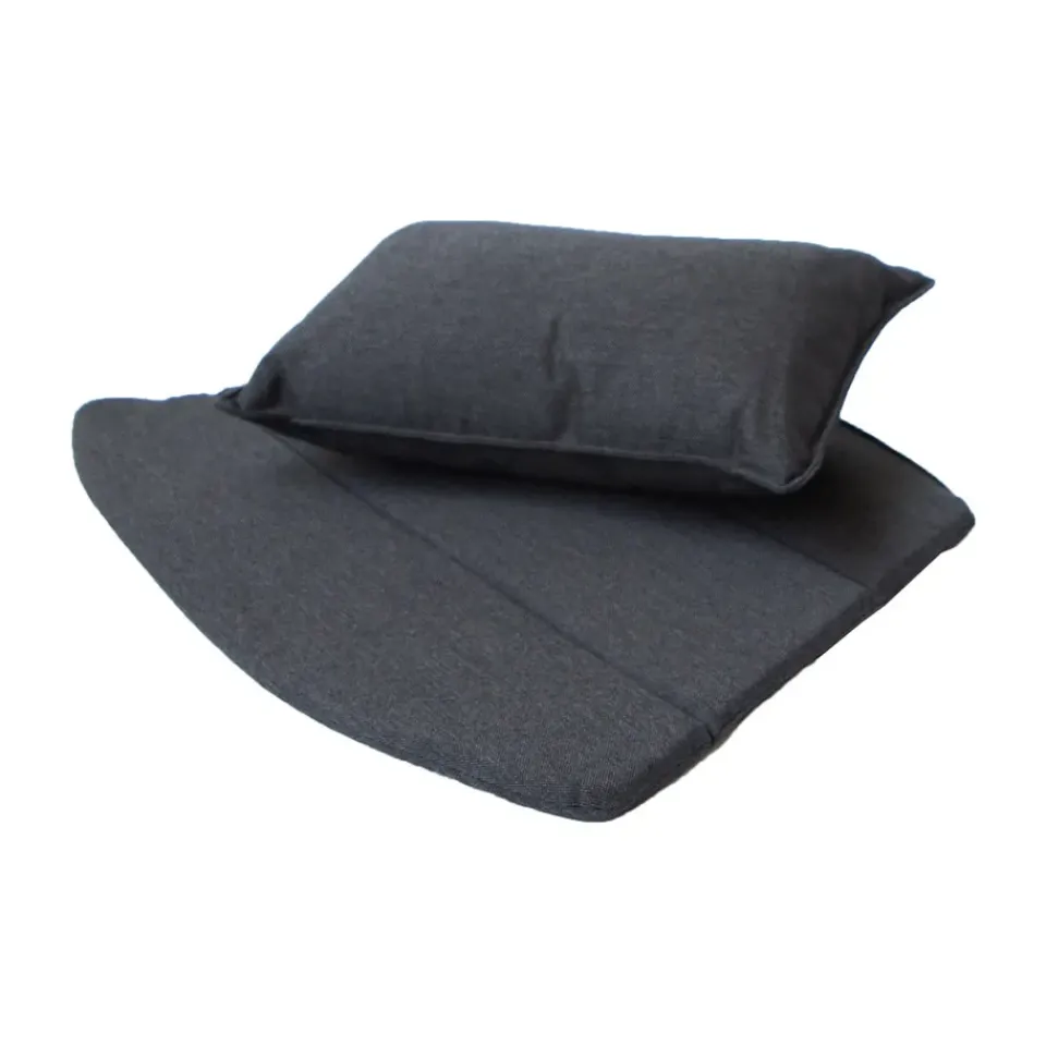 Cane-line Seat Cushions & Pads*Breeze cushion set lounge chair, Natté Black