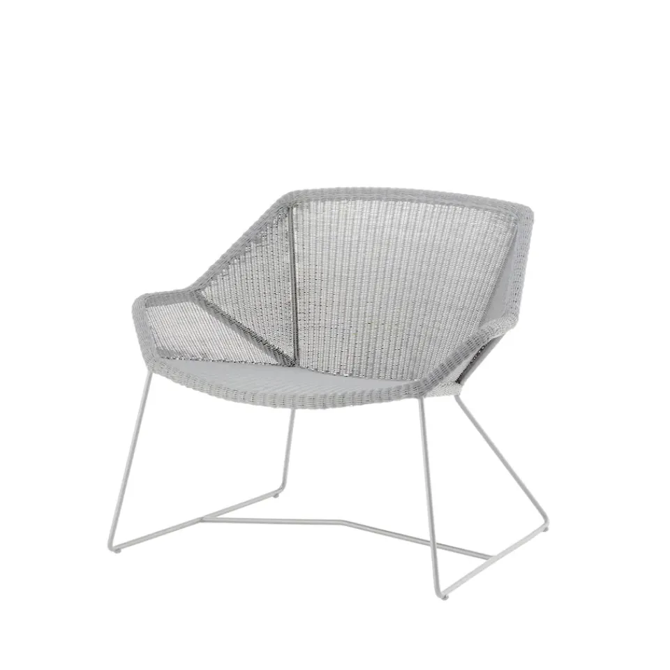 Cane-line Outdoor Lounge Furniture*Breeze lounge armchair weave, grey White