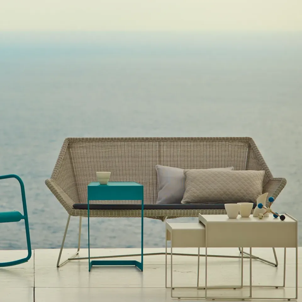Cane-line Garden Sofas & Garden Benches|Balcony Furniture*Breeze sofa 2-seater weave, grey White