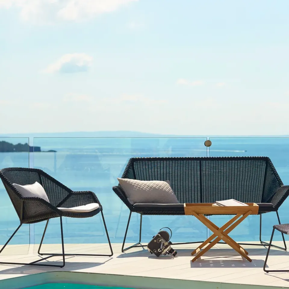 Cane-line Garden Sofas & Garden Benches|Balcony Furniture*Breeze sofa 2-seater weave, grey White