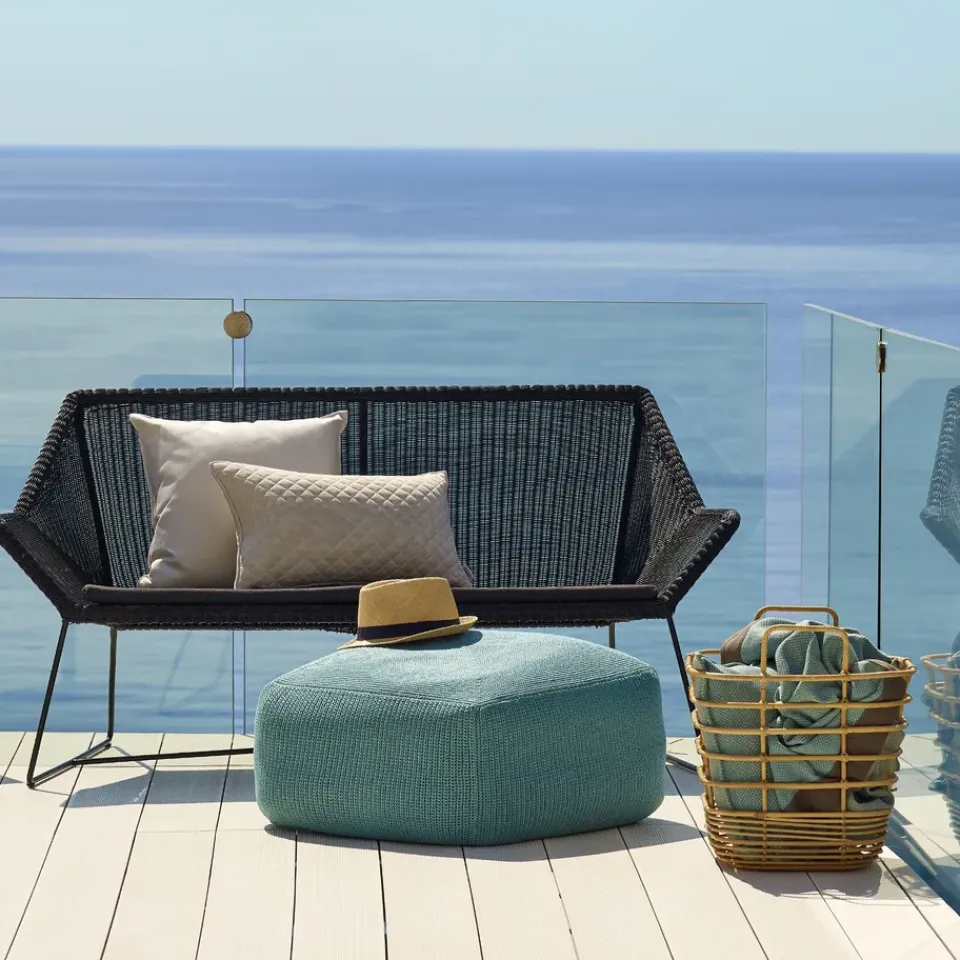 Cane-line Garden Sofas & Garden Benches|Balcony Furniture*Breeze sofa 2-seater weave, grey White