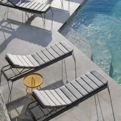 Cane-line Seat Cushions & Pads*Breeze sun lounger cushion, Natté White