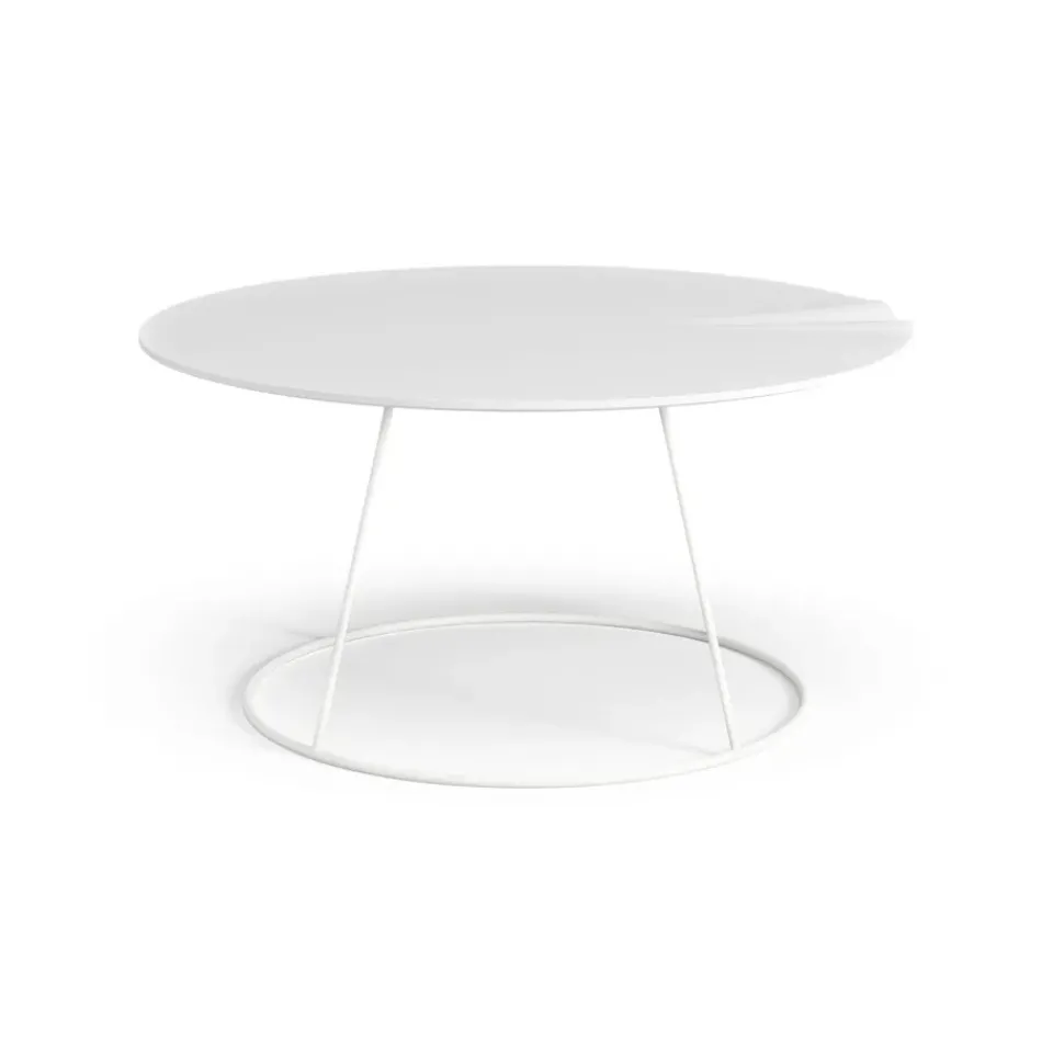 Swedese Coffee Tables*Breeze table with wave Ø80 cm, White