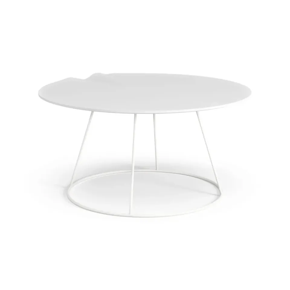 Swedese Coffee Tables*Breeze table with wave Ø80 cm, White