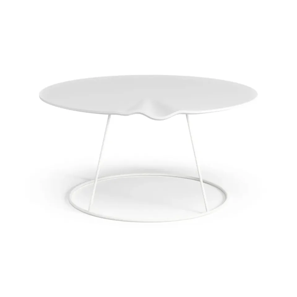 Swedese Coffee Tables*Breeze table with wave Ø80 cm, White