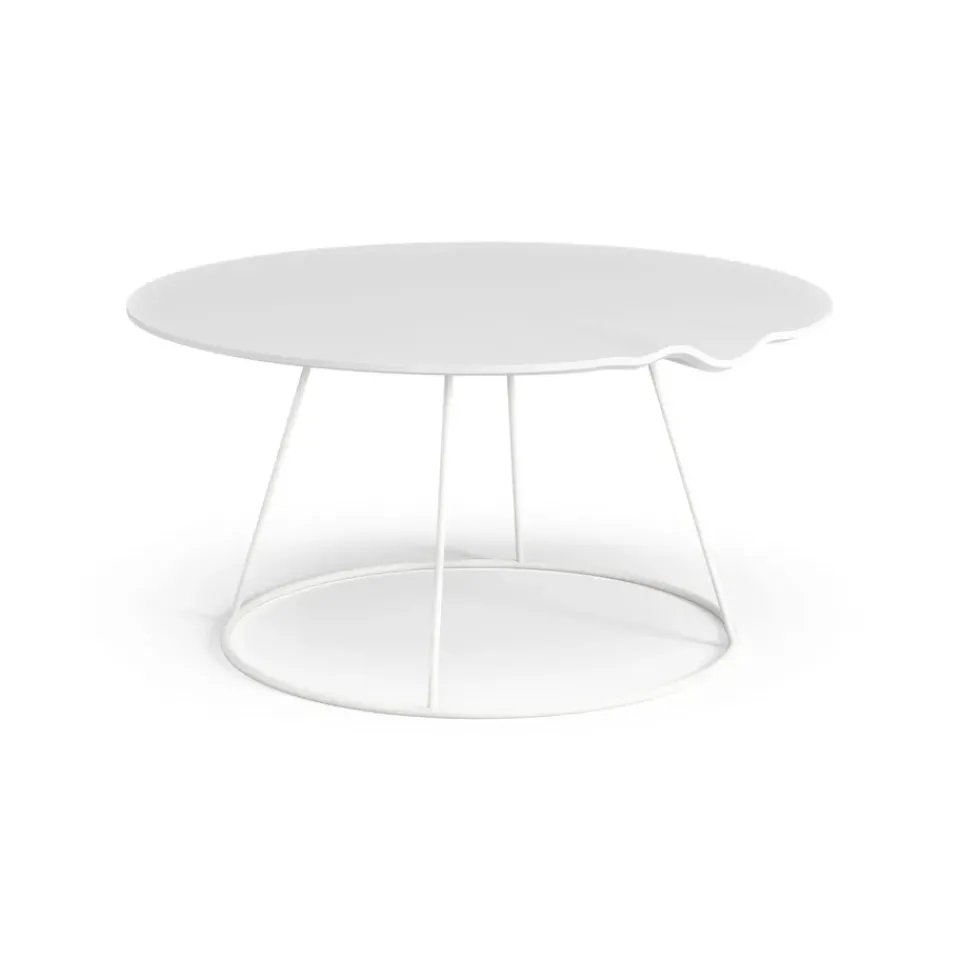Swedese Coffee Tables*Breeze table with wave Ø80 cm, White