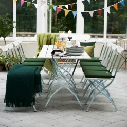 Grythyttan Stålmöbler Seating*Bryggeri chair, lacquer oak-hot-dip galvanized White