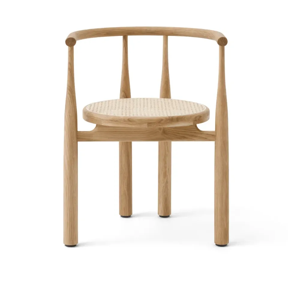 New Works Chairs*Bukowski chair, Oiled oak rattan Brown