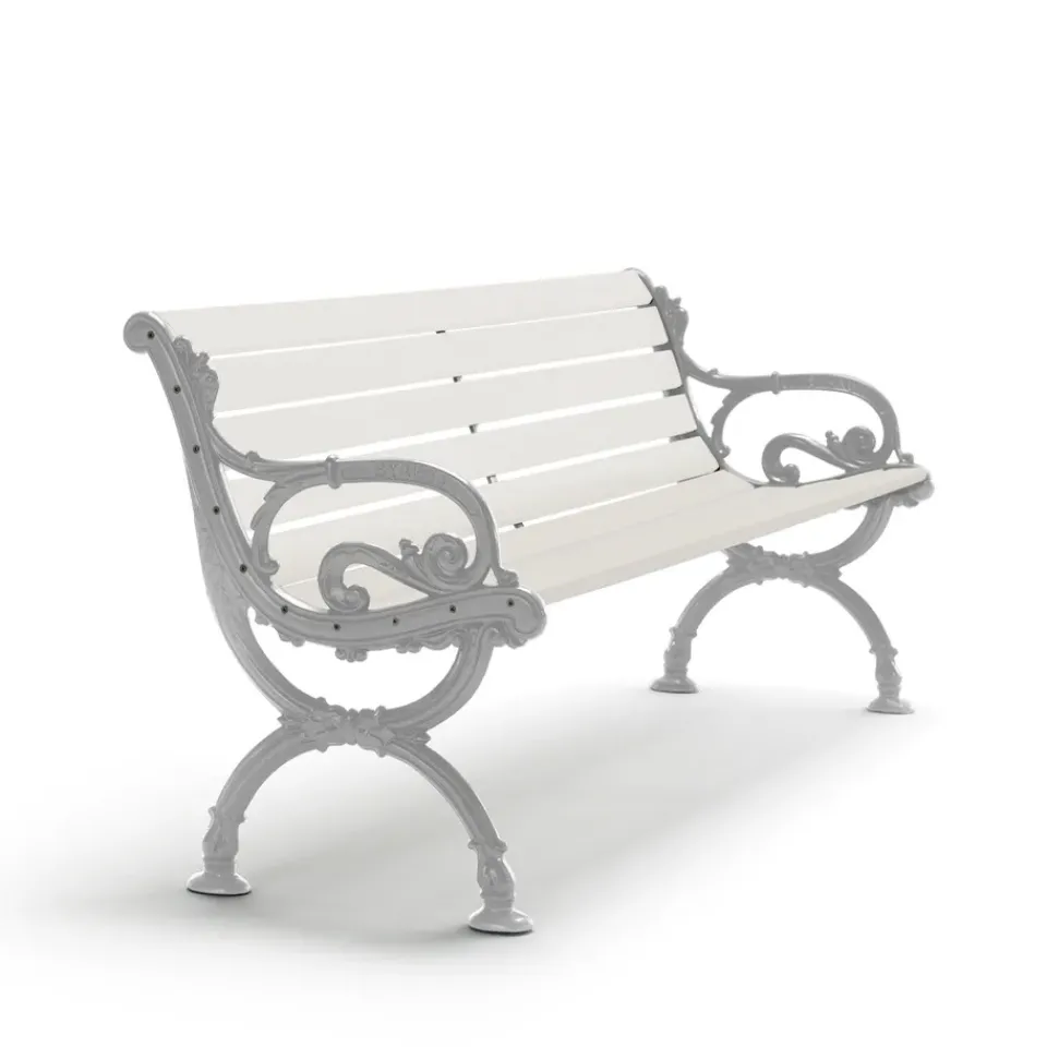 Byarums bruk Garden Sofas & Garden Benches|Outdoor Lounge Furniture*Byarum sofa, lacquered pine, raw aluminum stand, 155 cm White