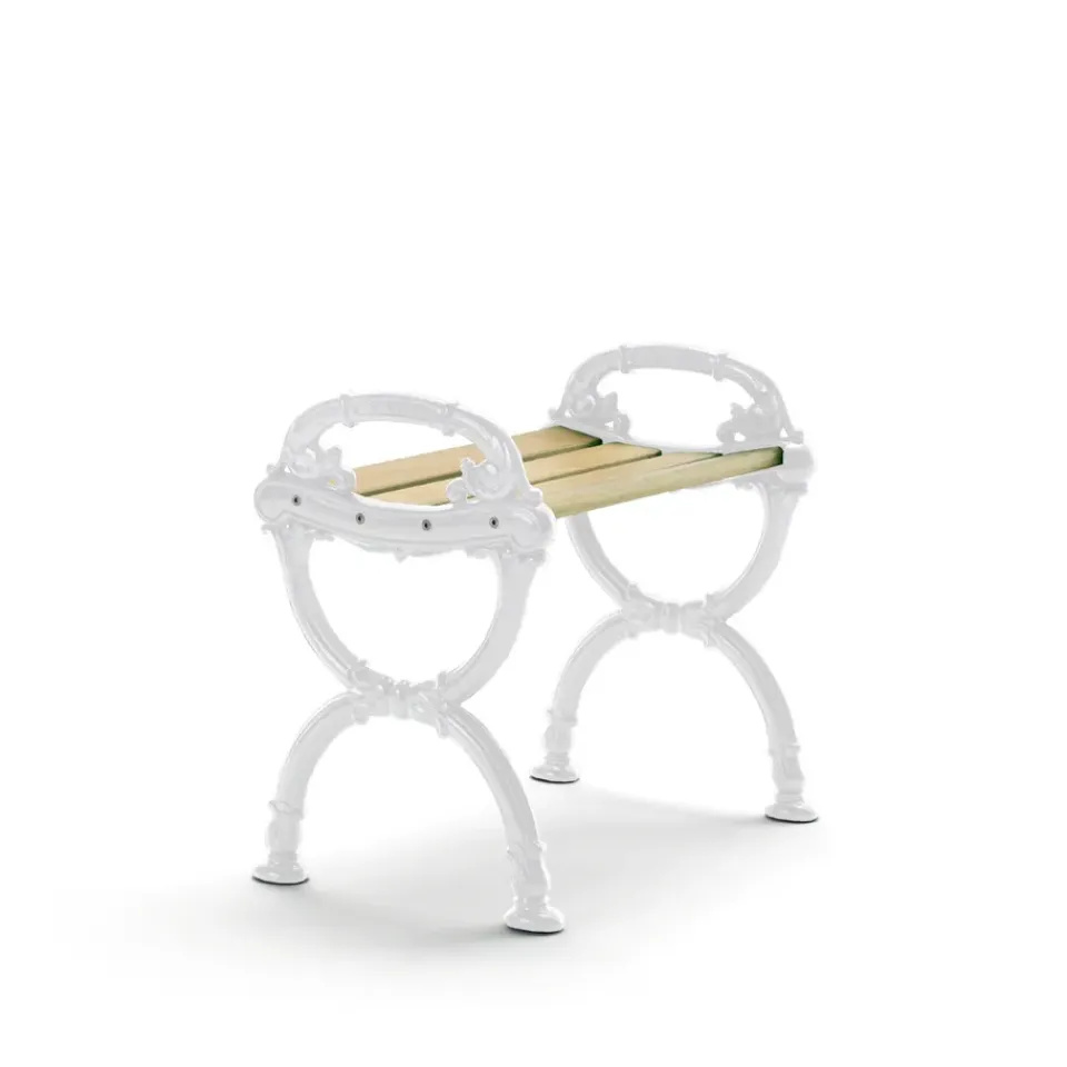 Byarums bruk Seating*Byarum stool, Pine impregnation, white stand Beige