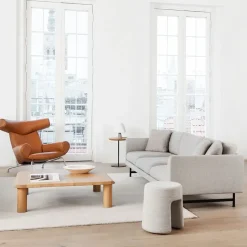 Fredericia Furniture Sofas*Calmo 5623 sofa, Sunniva 717-black steel Beige