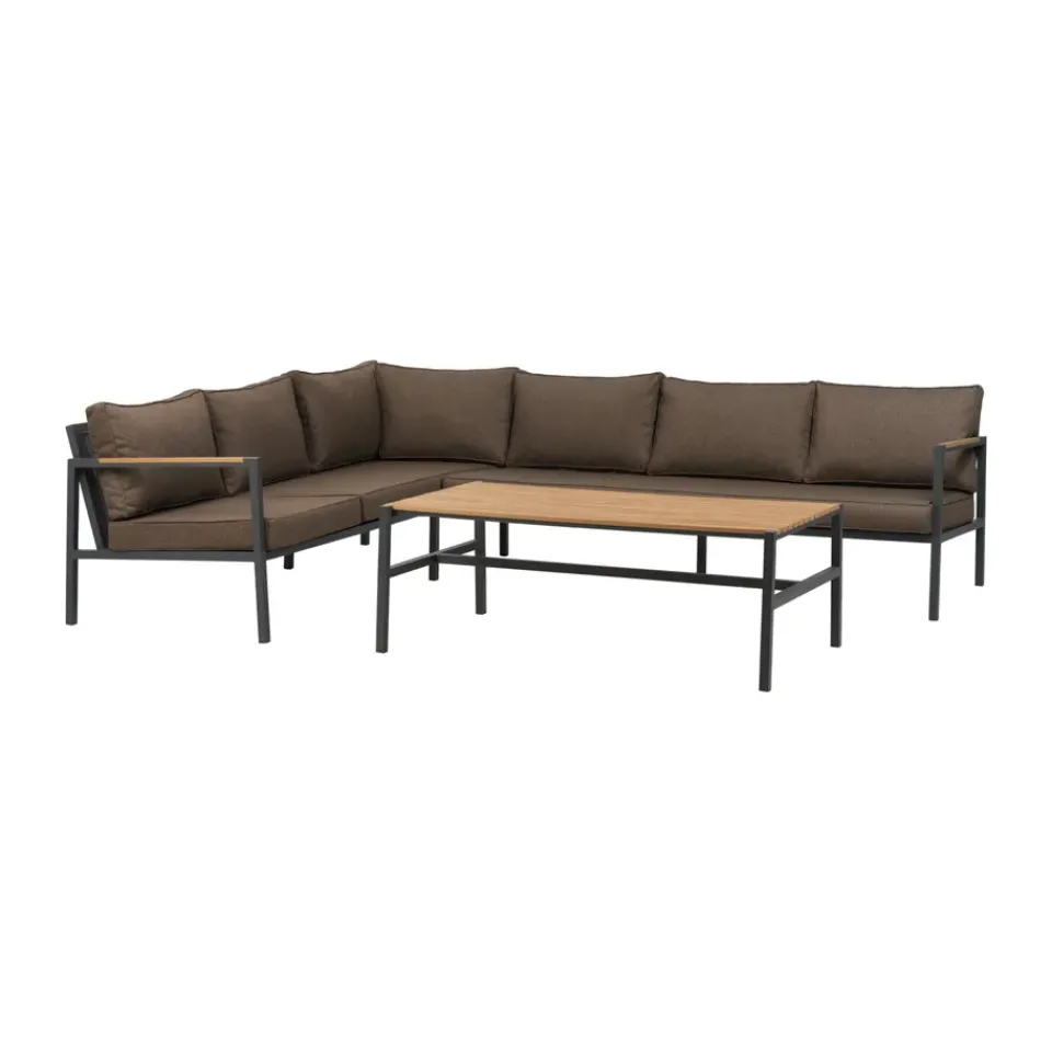 Brafab Garden Sofas & Garden Benches|Balcony Furniture*Cap sofa group, Anthracite-brown, 6-seater Grey