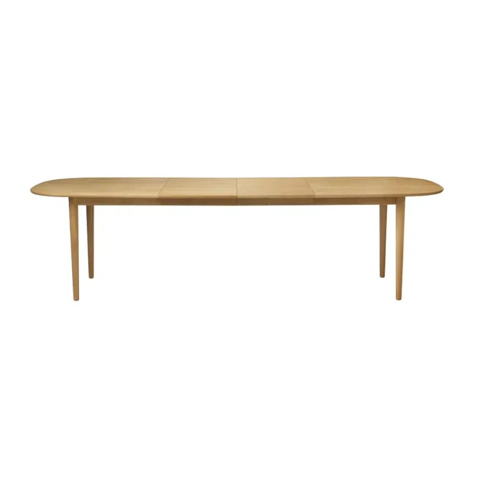 FDB Møbler Dining Tables*C63E2TIL dining table 2 extension leaves, Oak nature oiled Brown
