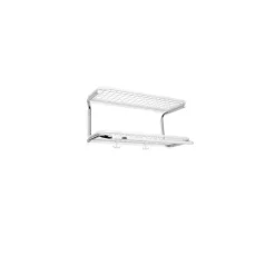 Essem Design Hat Rack & Hat Shelves*Classic 650 hat shelf, /chrome, 2 levels, 50 cm White