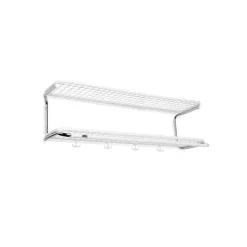 Essem Design Hat Rack & Hat Shelves*Classic 650 hat shelf, /chrome, 2 levels, 90 cm White